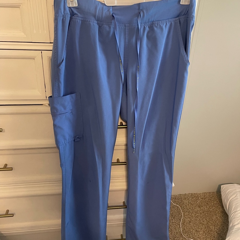 Med Couture Cargo Pants in Blue with Durable Fabric and Versatile Design